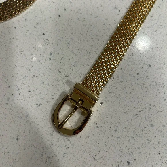 J. Crew Gold Watchband chain belt - Picture 6 of 8